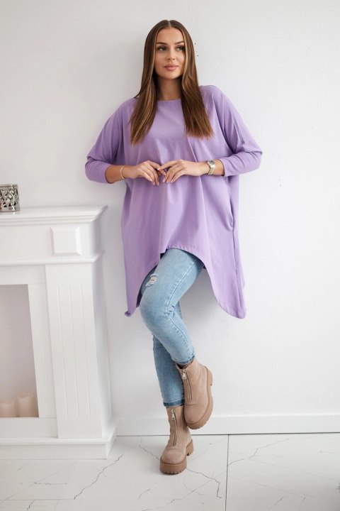 Bluzka oversize fioletowy Bluzka oversize fioletowy
