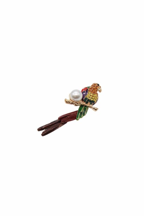 Broszka Papuga BZ-5 wielokolorowa Broszka Papuga BZ-5 wielokolorowa