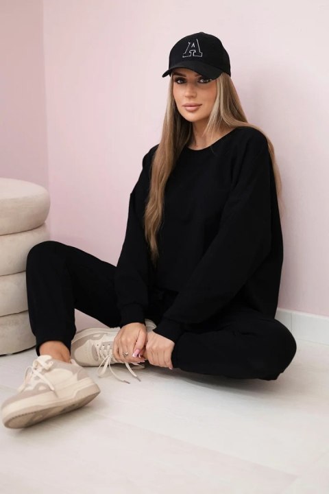 Komplet 2-częściowy bluza + spodnie czarny Komplet 2-częściowy bluza + spodnie czarny