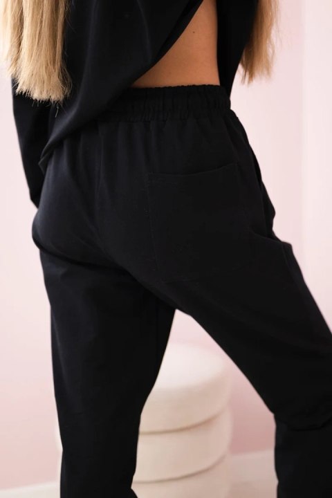 Komplet 2-częściowy bluza + spodnie czarny Komplet 2-częściowy bluza + spodnie czarny