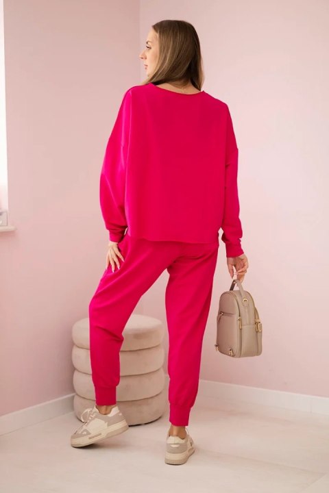 Komplet 2-częściowy bluza + spodnie fuksja Komplet 2-częściowy bluza + spodnie fuksja