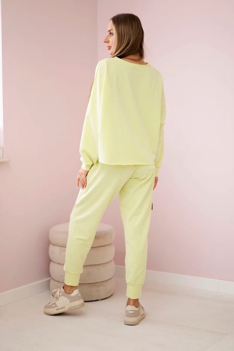 Komplet 2-częściowy bluza + spodnie żółty Komplet 2-częściowy bluza + spodnie żółty