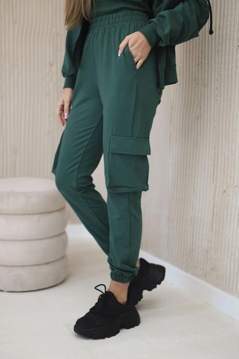 Komplet 3 w 1 bluza + top + spodnie zielony Komplet 3 w 1 bluza + top + spodnie zielony