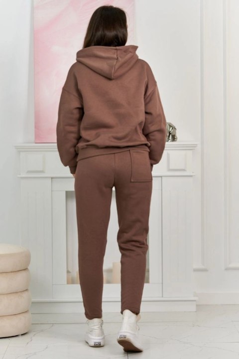 Komplet ocieplany bluza + spodnie mocca Komplet ocieplany bluza + spodnie mocca