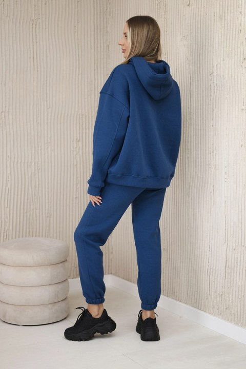 Komplet ocieplany z haftem Los Angeles jeansowy Komplet ocieplany z haftem Los Angeles jeansowy