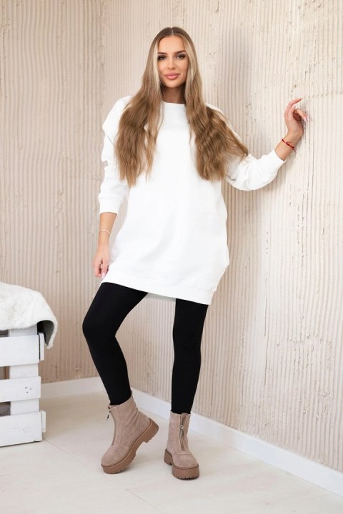 Bluza ocieplana z napisem California ecru Bluza ocieplana z napisem California ecru