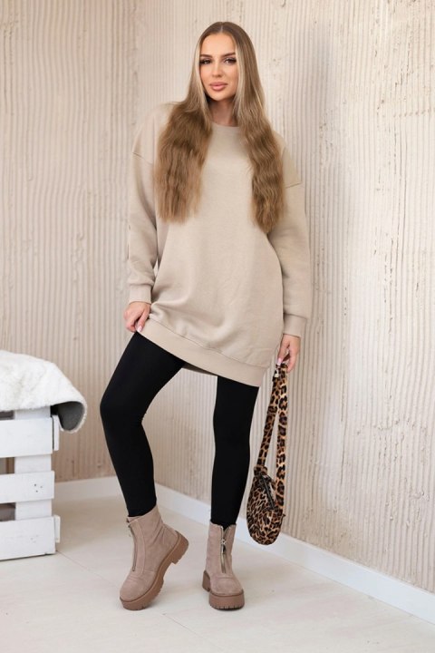 Bluza ocieplana z napisem California jasno beżowa Bluza ocieplana z napisem California jasno beżowa