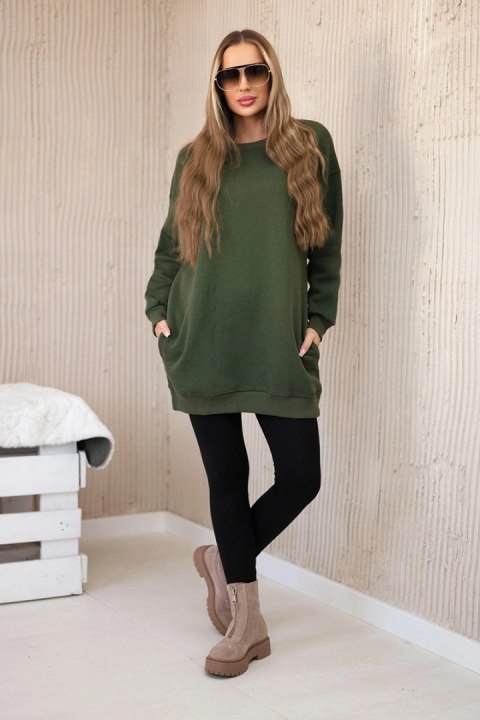 Bluza ocieplana z napisem California khaki Bluza ocieplana z napisem California khaki