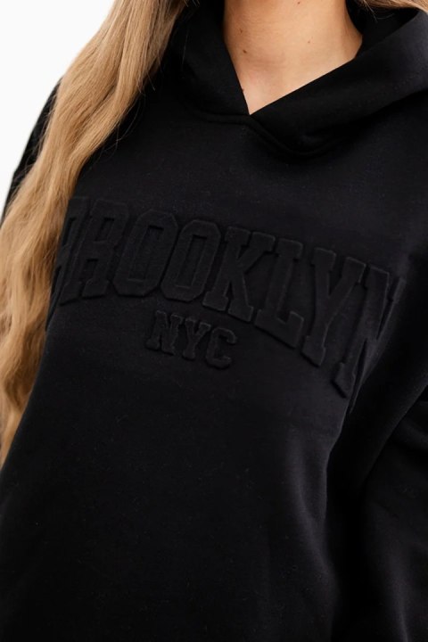 Komplet bawełniany ocieplany bluza + spodnie Brooklyn czarny Komplet bawełniany ocieplany bluza + spodnie Brooklyn czarny
