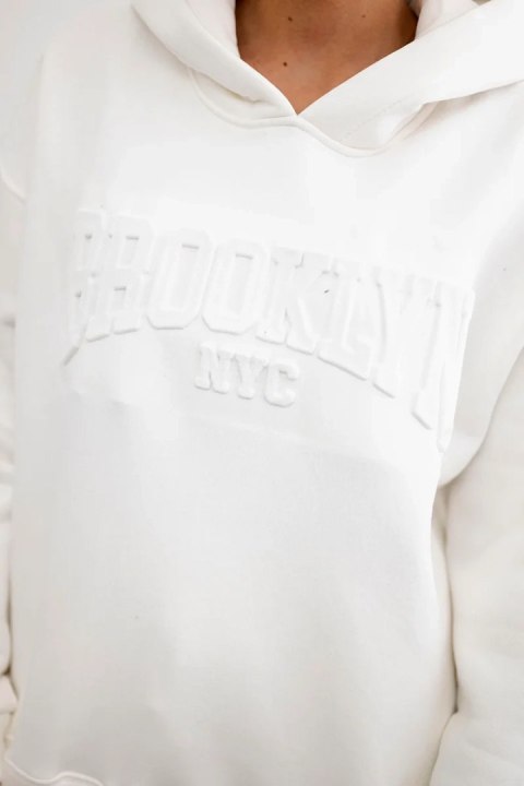 Komplet bawełniany ocieplany bluza + spodnie Brooklyn ecru Komplet bawełniany ocieplany bluza + spodnie Brooklyn ecru