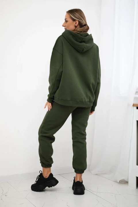 Komplet bawełniany ocieplany bluza + spodnie Brooklyn khaki Komplet bawełniany ocieplany bluza + spodnie Brooklyn khaki