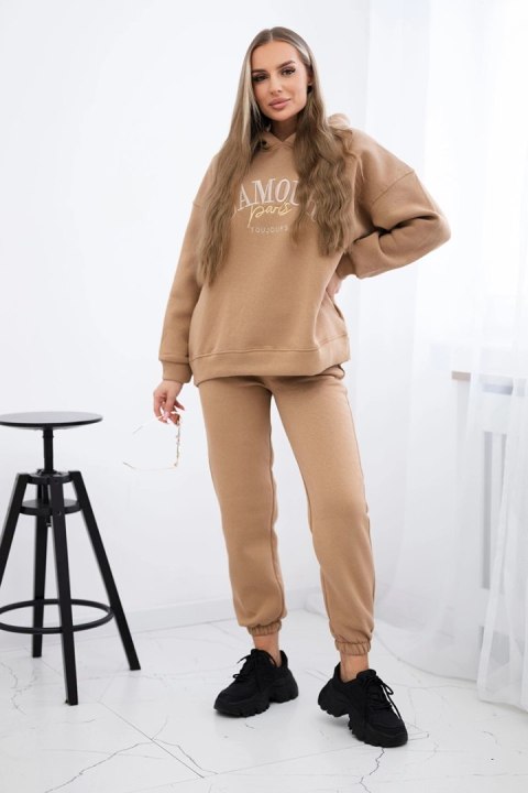 Komplet ocieplany L'Amour camelowy Komplet ocieplany L'Amour camelowy