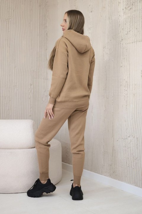 Komplet sweterkowy Bluza + Spodnie camelowy Komplet sweterkowy Bluza + Spodnie camelowy