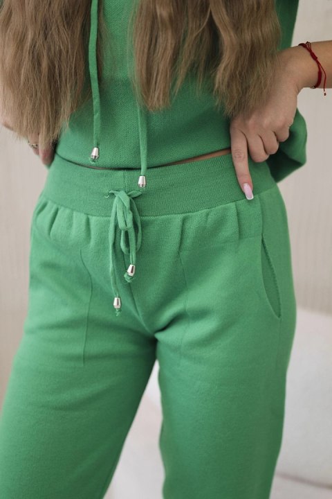 Komplet sweterkowy Bluza + Spodnie zielony Komplet sweterkowy Bluza + Spodnie zielony