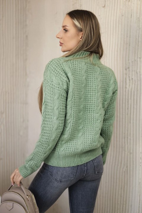 Sweter wkładany przez głowę ciemny miętowy Sweter wkładany przez głowę ciemny miętowy