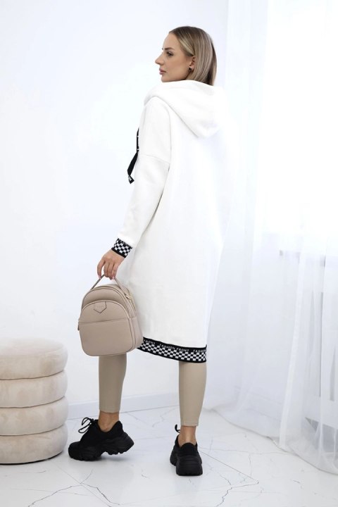 Bluza na suwak z kapturem ecru Bluza na suwak z kapturem ecru
