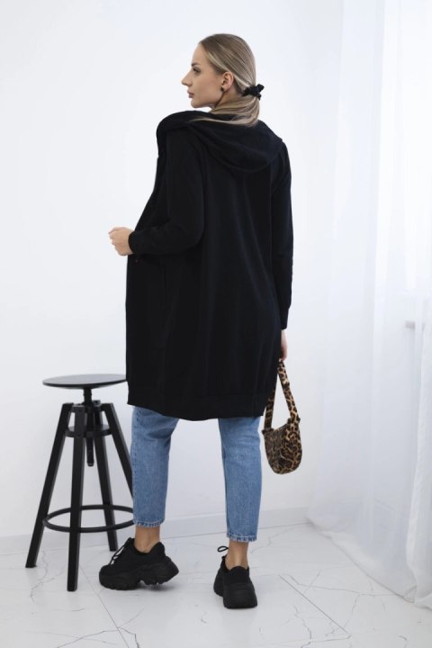 Bluza sukienkowa z kapturem czarna Bluza sukienkowa z kapturem czarna