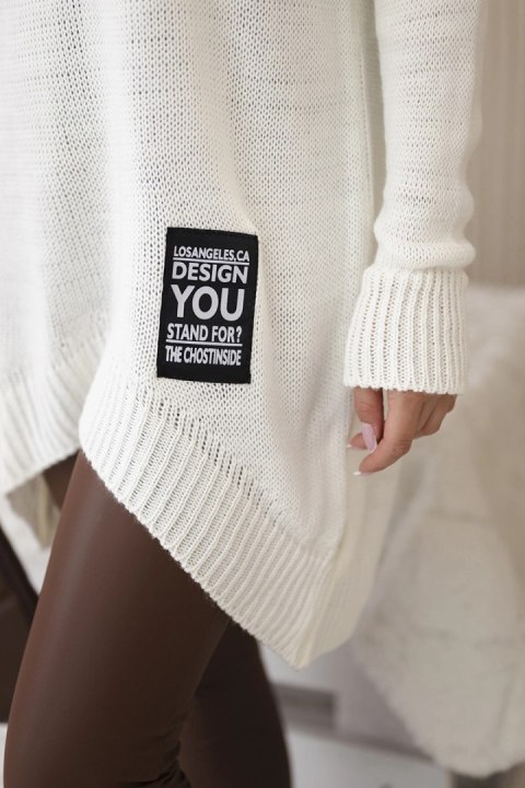 Sweter z golfem ecru Sweter z golfem ecru