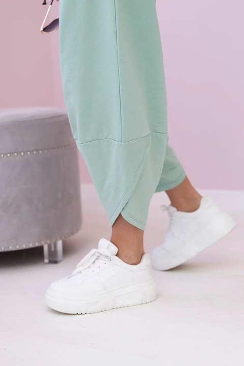 Komplet bawełniany bluza + spodnie ciemno miętowy Komplet bawełniany bluza + spodnie ciemno miętowy
