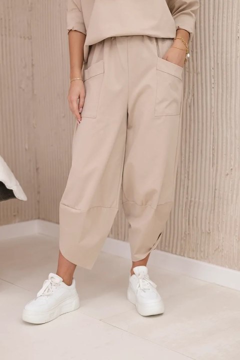 Komplet new punto bluza + spodnie ciemny beżowy Komplet new punto bluza + spodnie ciemny beżowy
