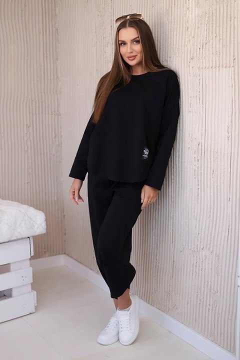 Komplet new punto bluza + spodnie czarny Komplet new punto bluza + spodnie czarny
