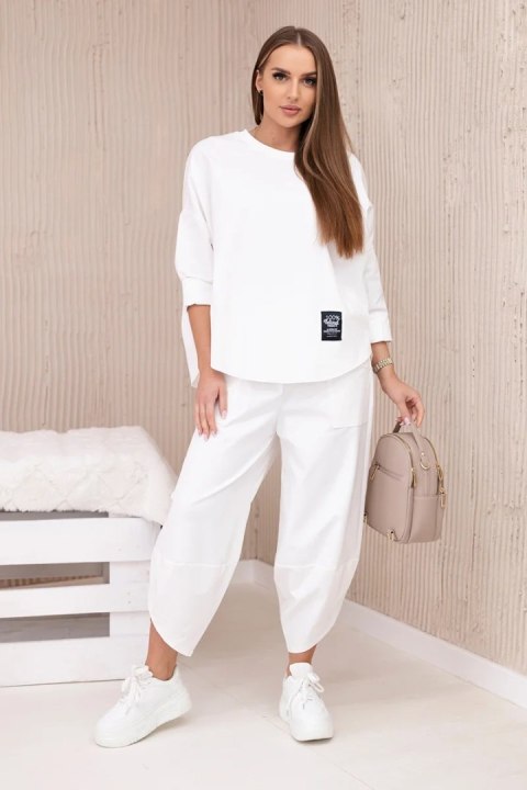 Komplet new punto bluza + spodnie ecru Komplet new punto bluza + spodnie ecru