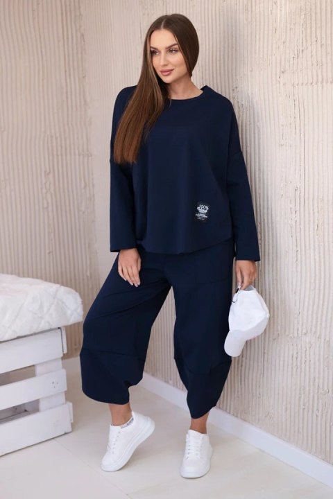 Komplet new punto bluza + spodnie granatowy Komplet new punto bluza + spodnie granatowy