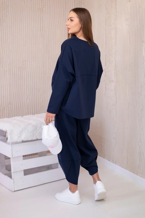 Komplet new punto bluza + spodnie granatowy Komplet new punto bluza + spodnie granatowy