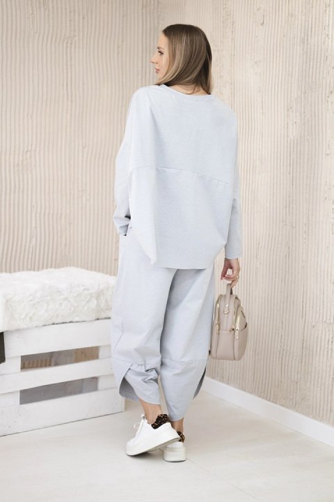 Komplet new punto bluza + spodnie szary Komplet new punto bluza + spodnie szary