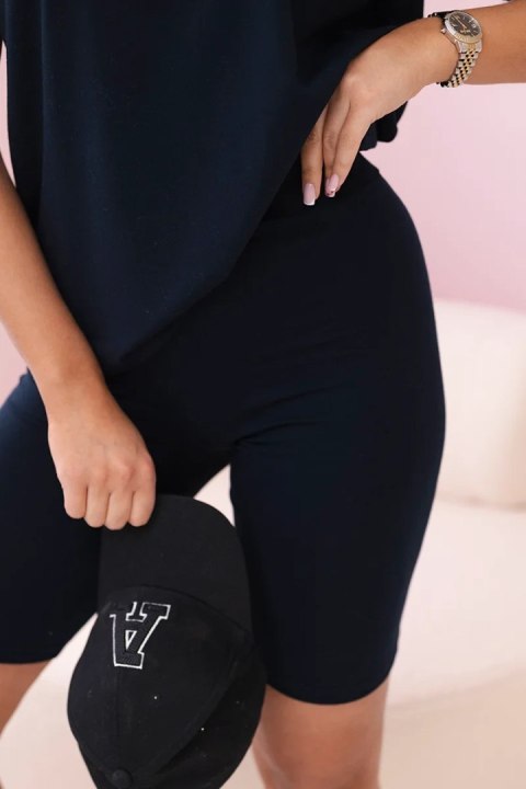 Komplet top+legginsy granatowy Komplet top+legginsy granatowy
