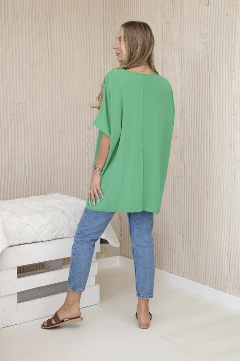 Bluzka oversize z wisiorkiem zielona Bluzka oversize z wisiorkiem zielona
