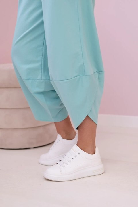 Komplet bawełniany bluza + spodnie jasny miętowy Komplet bawełniany bluza + spodnie jasny miętowy