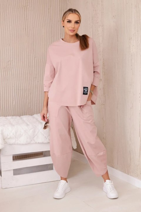 Komplet new punto bluza + spodnie ciemno różowy Komplet new punto bluza + spodnie ciemno różowy