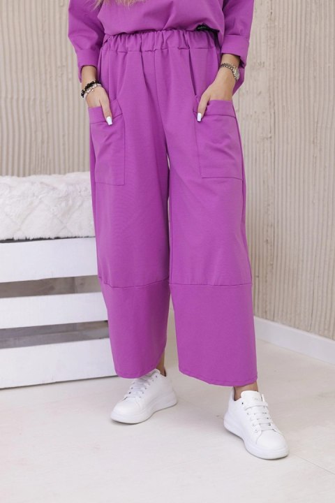 Komplet new punto bluza + spodnie fioletowy Komplet new punto bluza + spodnie fioletowy