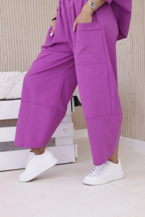 Komplet new punto bluza + spodnie fioletowy Komplet new punto bluza + spodnie fioletowy