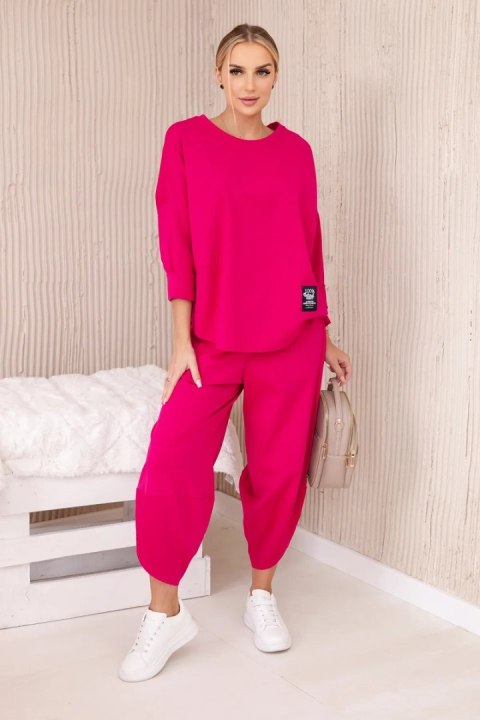 Komplet new punto bluza + spodnie fuksja Komplet new punto bluza + spodnie fuksja