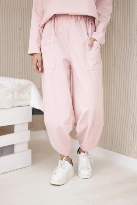 Komplet new punto bluza + spodnie pudrowy róż Komplet new punto bluza + spodnie pudrowy róż
