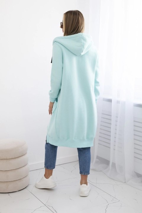 Bluza ocieplana długa z kapturem Bluza ocieplana długa z kapturem