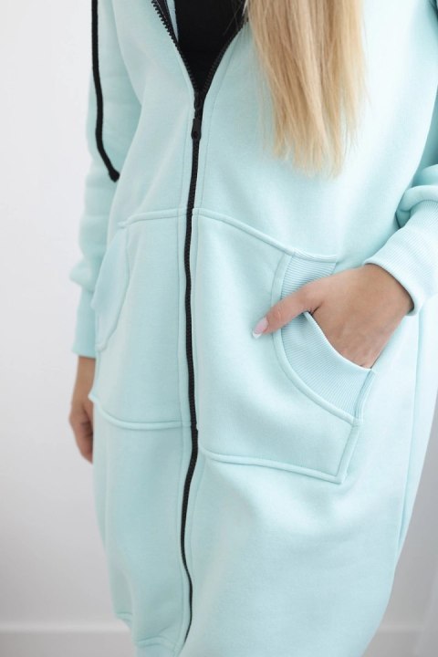 Bluza ocieplana długa z kapturem Bluza ocieplana długa z kapturem