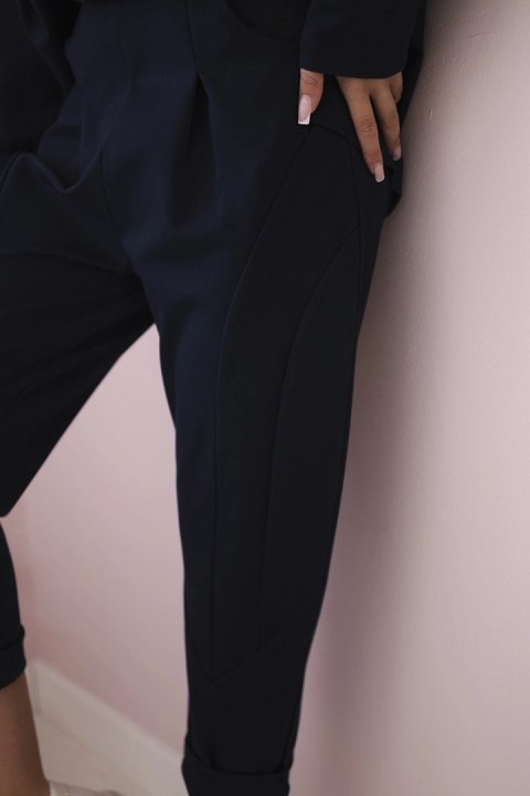 Komplet Punto Milano Winter bluza z kapturem + spodnie granatowy Komplet Punto Milano Winter bluza z kapturem + spodnie granatowy