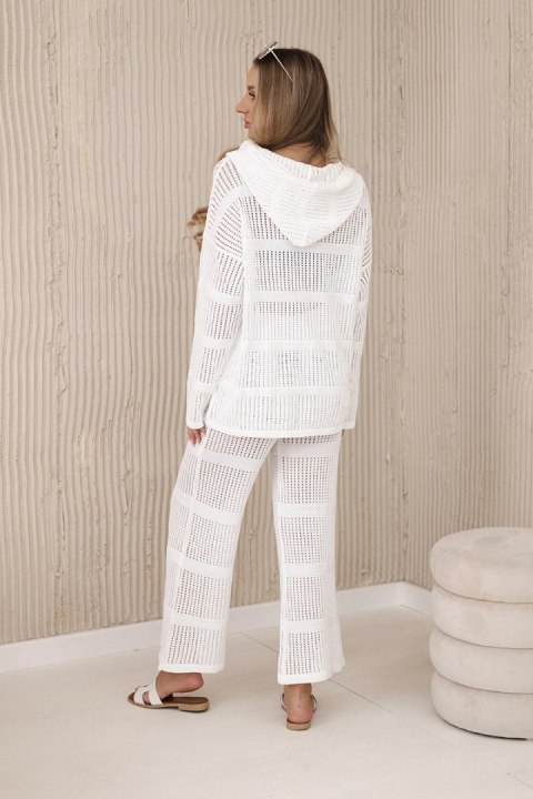 Komplet ażurowy Rayon biały Komplet ażurowy Rayon biały