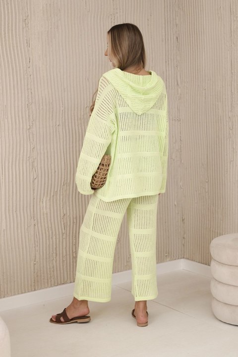 Komplet ażurowy Rayon pistacjowy Komplet ażurowy Rayon pistacjowy
