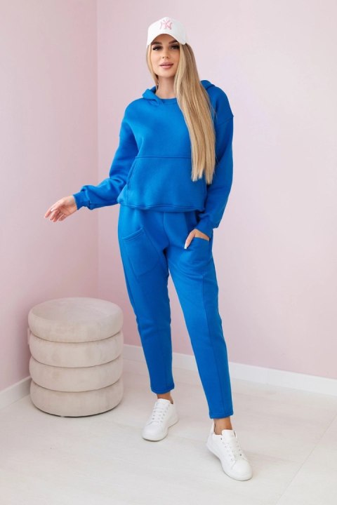 Komplet ocieplany bluza + spodnie chabrowy Komplet ocieplany bluza + spodnie chabrowy