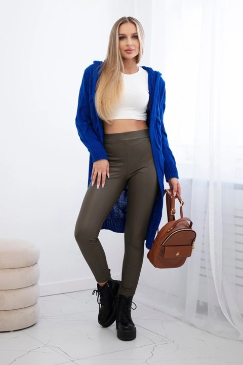 Sweter Kardigan z kapturem chabrowy Sweter Kardigan z kapturem chabrowy