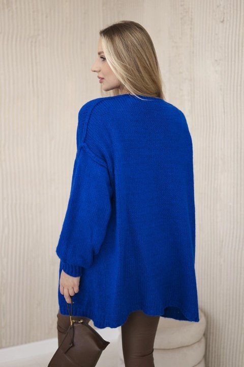 Sweter Kardigan z moherem chabrowy Sweter Kardigan z moherem chabrowy