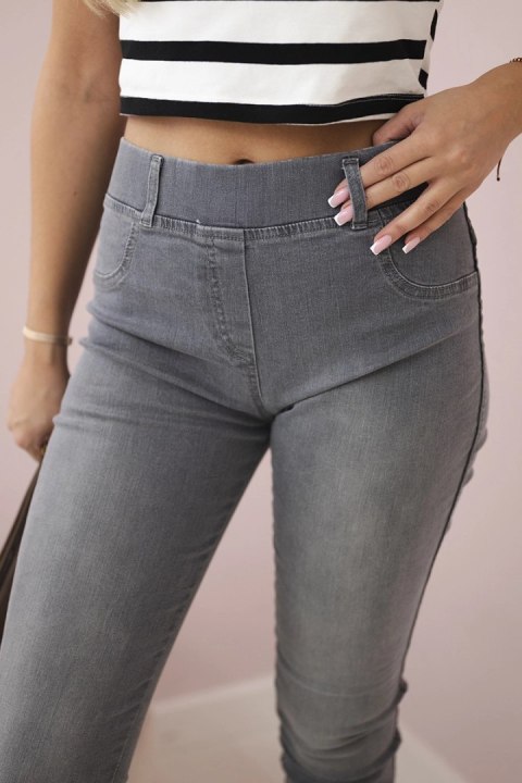 Spodnie jeansowe grafitowe Spodnie jeansowe grafitowe