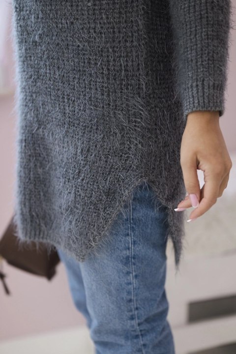 Sweter z włosem grafitowy Sweter z włosem grafitowy