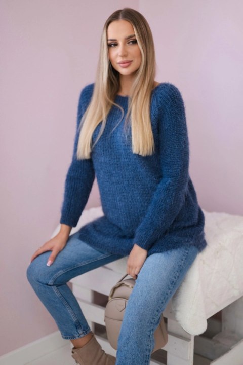 Sweter z włosem jeansowy Sweter z włosem jeansowy