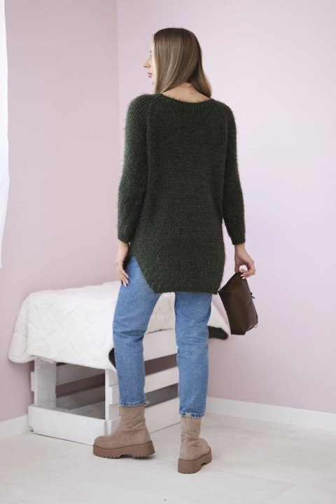 Sweter z włosem khaki Sweter z włosem khaki