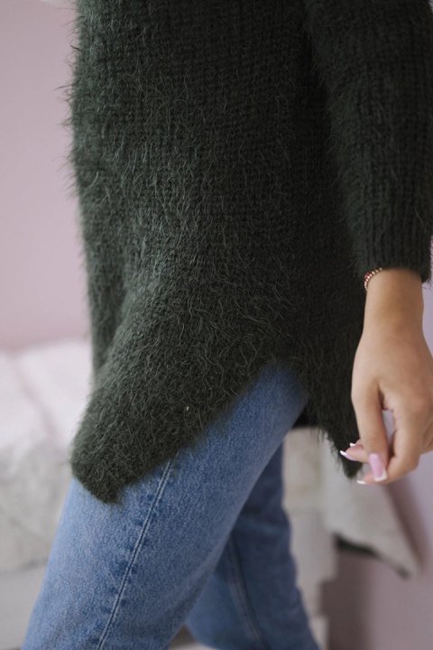 Sweter z włosem khaki Sweter z włosem khaki